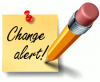 Alert! Change ahead!